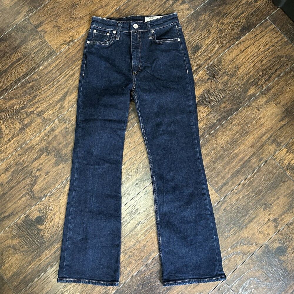 Rag & Bone Denim Blue Jeans Casey High-rise Ankle Flare Women's Pants Size 25